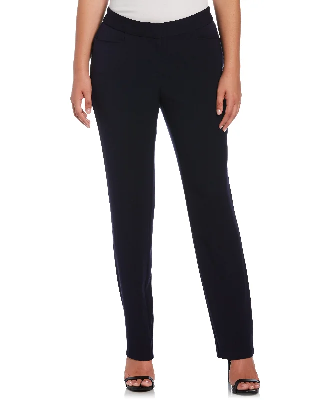 Flash Sales Today Petite Gabardine Straight Leg Pant - Curvy Fit