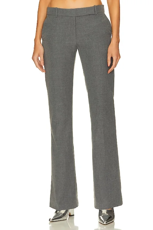 Trend Forward Women's Wear 90's Trouser Pants In Grey