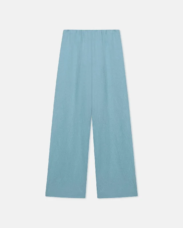 Hot Brand Discounts Brenda - Crinkled-Satin Pants - Aqua