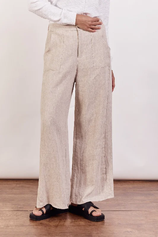 Limited Styles Jude Wide Leg Linen Pants - Natural